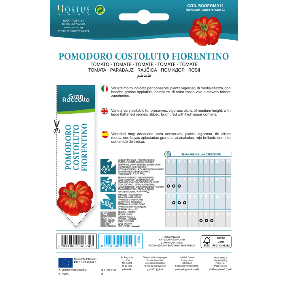 Hortus Tomato Costoluto Fiorentino 2gm alternate view
